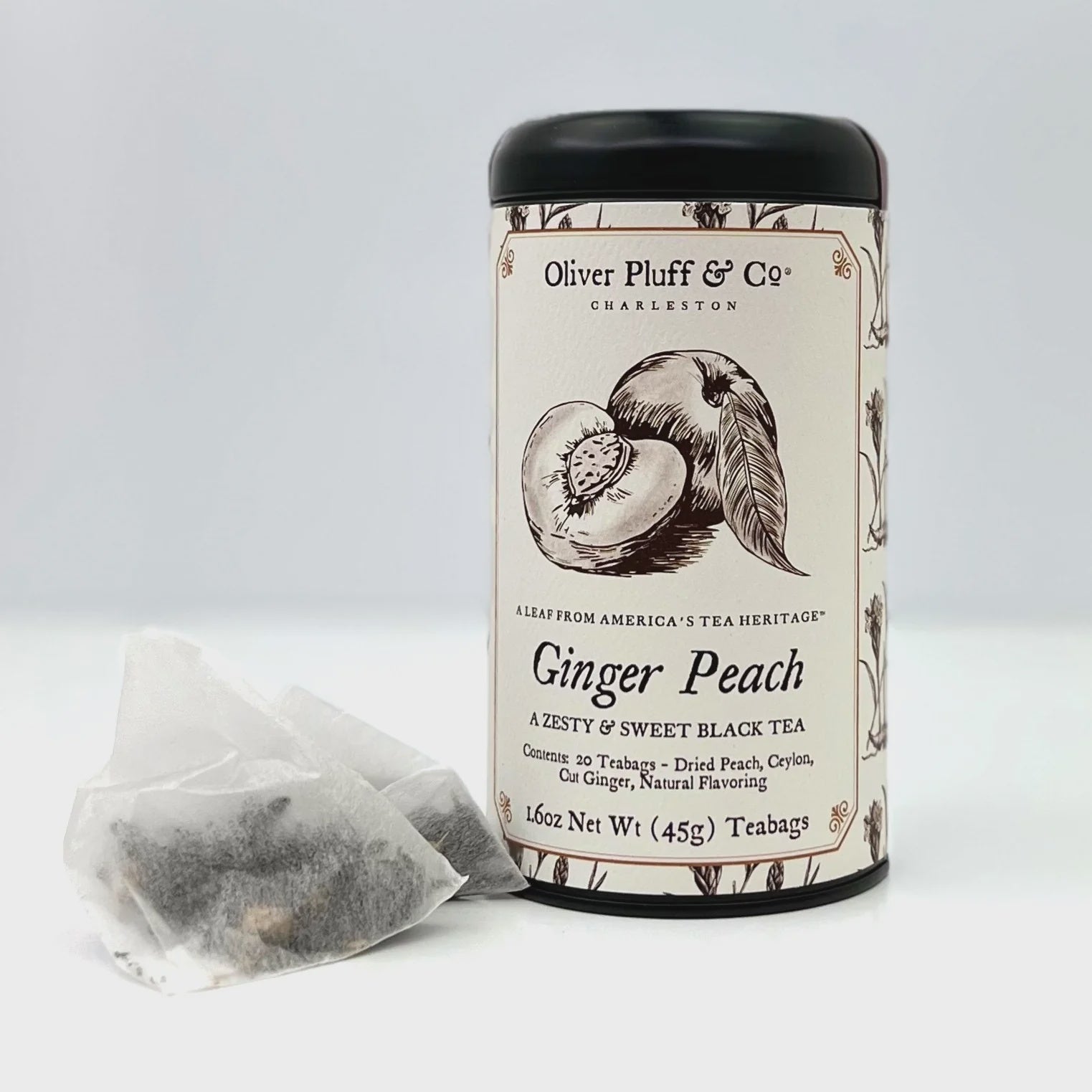 Ginger Peach Black Tea Bags